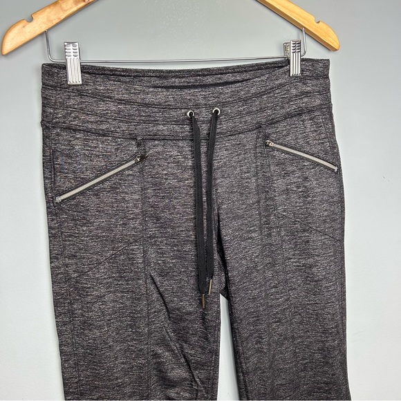Athleta Quest metro slouch drawstring pull on pants S zip pockets charcoal gray - Picture 6 of 13